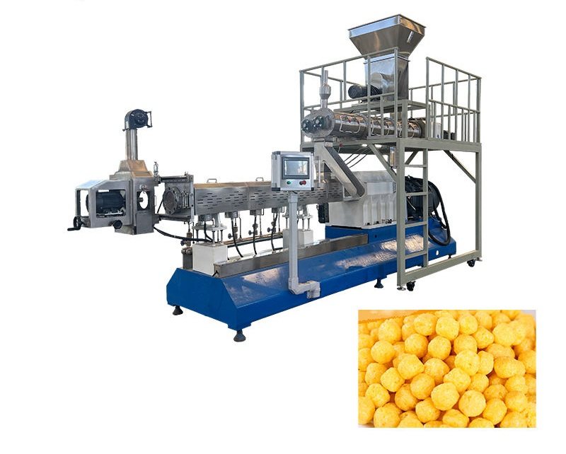 MSPM001 Corn Chips Snack Maize Snack Puffing Twin Screw Extruder Snack Production Machine